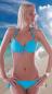 Mobile Preview: Neckholder Bikini Beach Hellblau