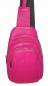Mobile Preview: Schultertasche Crossbody Bag Leder Doppelzipperfach Pink
