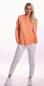 Mobile Preview: Hoodie Sweatshirt Used Look Pastellfarben Orange