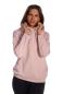 Preview: Hoodie Sweatshirt Used Look Frühlings Pastellfarben Rosa