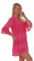 Preview: Tunikakleid Sommerkleid romantische Häkelspitzendetails Pink