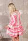 Preview: Tunika Kleid im Mediterranean Ethno Heritage Design Pink Weiss