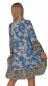 Mobile Preview: Sommerkleid MaiLin Tunikakleid mit besonderem Druckdesign Mittelblau