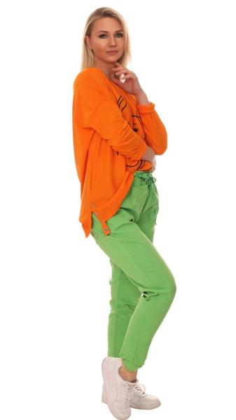 Chinohose »"Laura" Sommerhose im stylischen Destroyed Look Apfelgrün