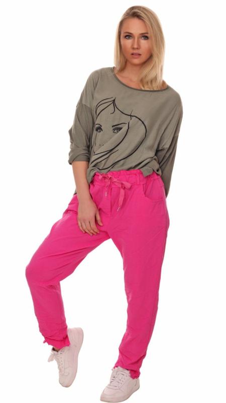 Chinohose »"Laura" Sommerhose im stylischen Destroyed Look Pink