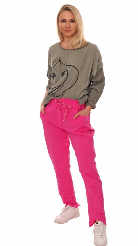 Chinohose »"Laura" Sommerhose im stylischen Destroyed Look Pink