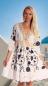 Preview: Tunika Mini Kleid mit vielen Details, Muscheln, Zierperlen und Häkelspitzendetails One size 36 - 40