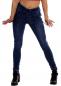Preview: Jeans Stretchbund mit Tunnelzugschnürung Cropp Style und dekorativen Knöpfen