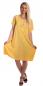 Preview: Kleid, Sommerkleid Kurzarm gestreift mit Modeschmuckkette Gelb