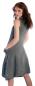 Mobile Preview: Damen Leinen Kleid ärmellos mit schönen Details Olivegrün