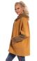 Preview: Jacke Big Zipper mit Kapuze Tone in Tone Colour Einheitsgröße: 36 - 42 Senfgelb