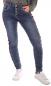 Preview: Jeans Baggy-​ Boyfriend Style im 5 - Pocket Look Streifen Größe 34 - 42 Jeansblau
