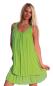 Preview: Sommerkleid Strandkleid Holidaydress Ibisa Stile mit schönen Details Apfelgrün