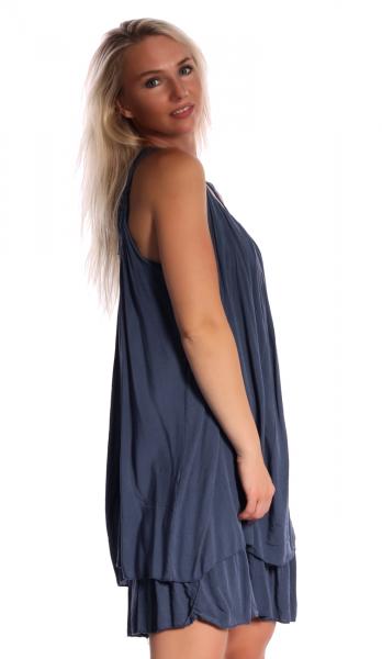 Sommerkleid Strandkleid Holidaydress Ibisa Stile mit schönen Details Hellblau