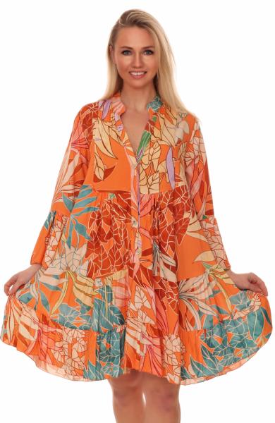 Tunika Kleid Exotic Garden Orange