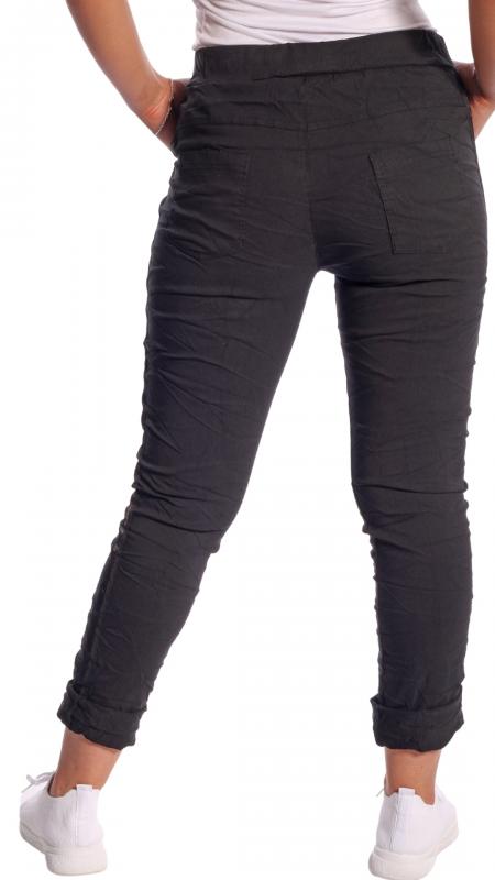 Jogpants im stylischen Used Look mit Streifen an der Seite Schwarz